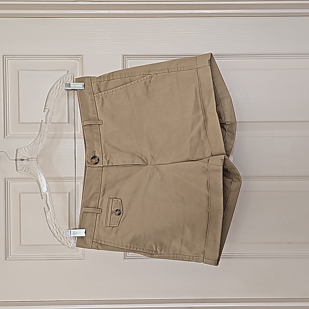Khaki Cuffed Shorts